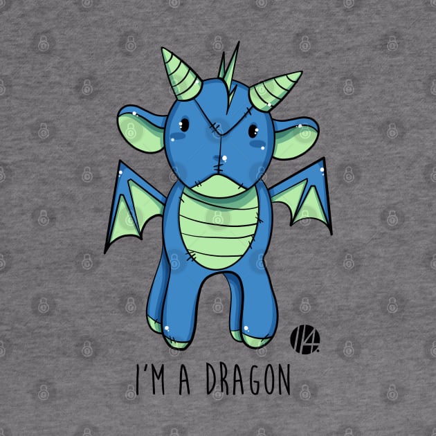 i'm a dragon - blue one by il4.ri4